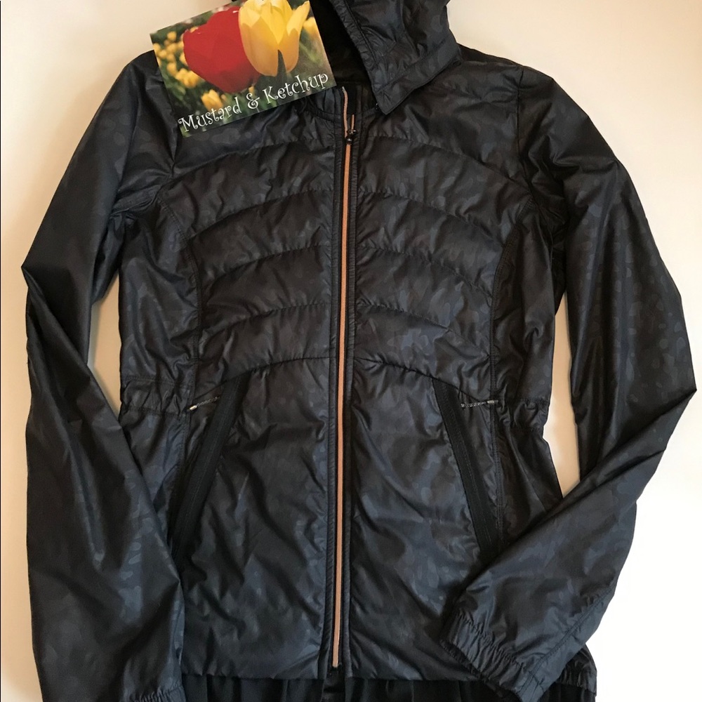 Lulu Jacket w/Ruffle, Rose Gold Zipper, Hood. Sz 6